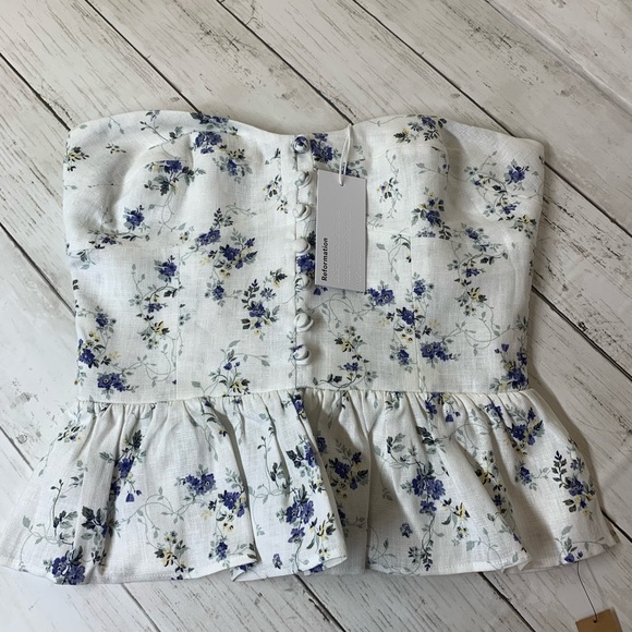 Dakota top Madeline tube top strapless reformation - Picture 2 of 9